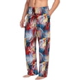 thumbnail image 3 of Kdxio Hawaiian Style Print Men's Sleep Pajama Pant Lounge Pants with Pockets, 3 of 8