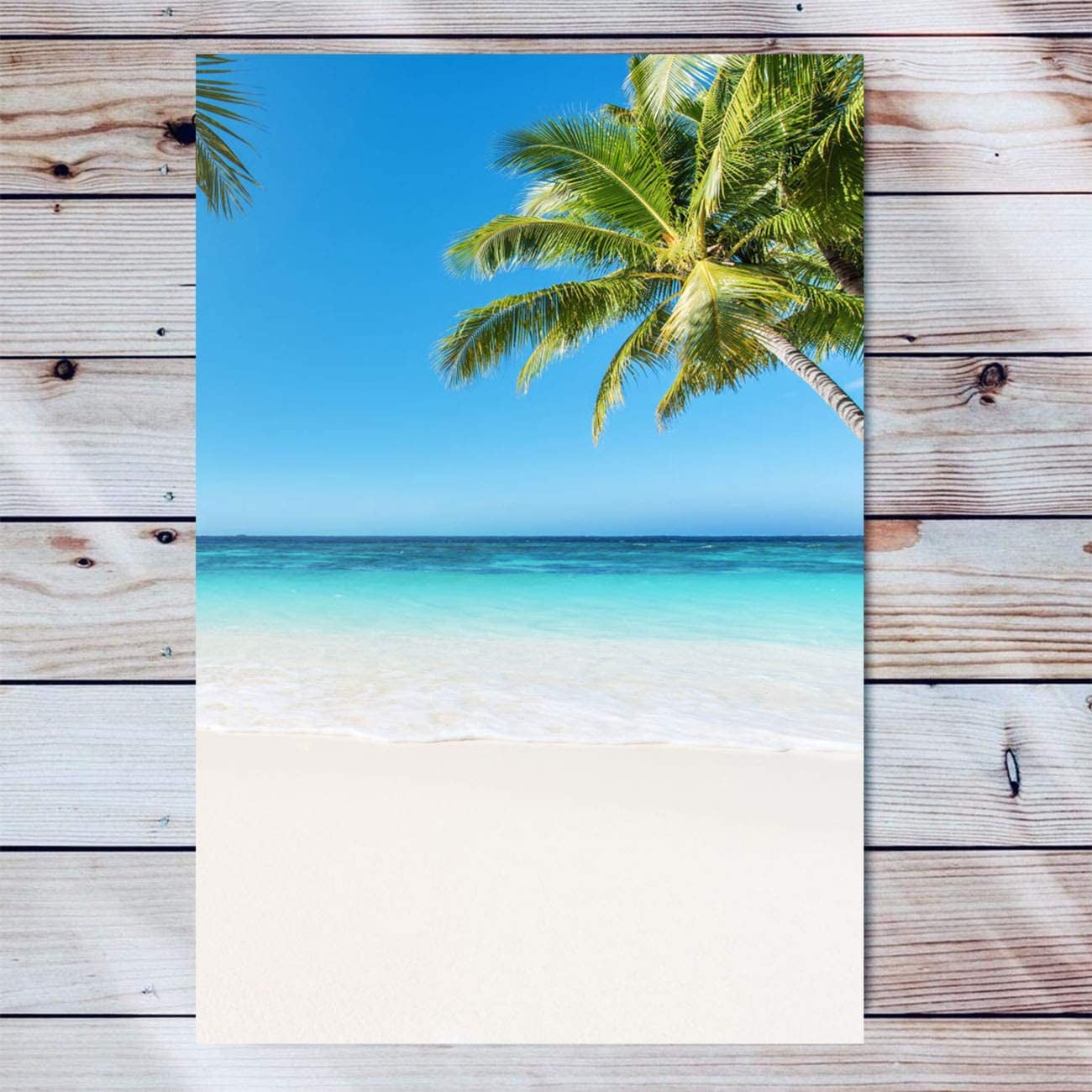 Tropical Beach Canvas Wall Art Artwork Wooden Frame Painting Tropical