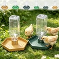 thumbnail image 7 of Quail Feeder and Waterer for Farm,Gravity Auto Poultry Food Dispenser,Dry/Wet Separation,Multi-Functional Water & Feed Container for Chicks,Quails & Small Farm Birds,Green, 7 of 7
