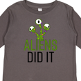 thumbnail image 4 of Inktastic Aliens DId It Boys or Girls Long Sleeve Toddler T-Shirt, 4 of 5