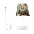 thumbnail image 3 of A Snowman LED Desk Lamp Table Lamp USB Bedside Nightstand Small Lamp for Bedroom Living Room Kids Room, 3 of 8
