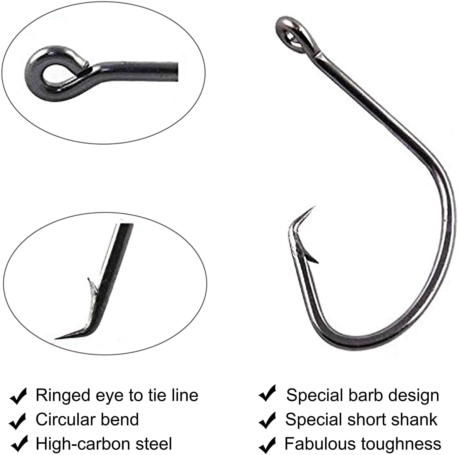 assorted fishing hooks