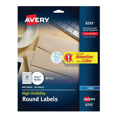 High Visibility 1 5 Round Labels Personalize Your Pop