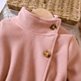 thumbnail image 4 of Vedolay Tops Girls Fall Winter Coat Warm Wool Blend Hooded Outerwear Jacket,Red 2-3 Years, 4 of 5
