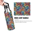 thumbnail image 4 of Yayeee 20oz Insulated Water Bottle Double Wall Stainless Steel with Flip Straw Lid, Vibrant Dragon Scales Pattern, 4 of 7