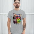 thumbnail image 3 of Tee Hunt Adorable Kitten T-Shirt Andy Maxx Cat Men's Tee, Gray, 4X-Large, 3 of 5