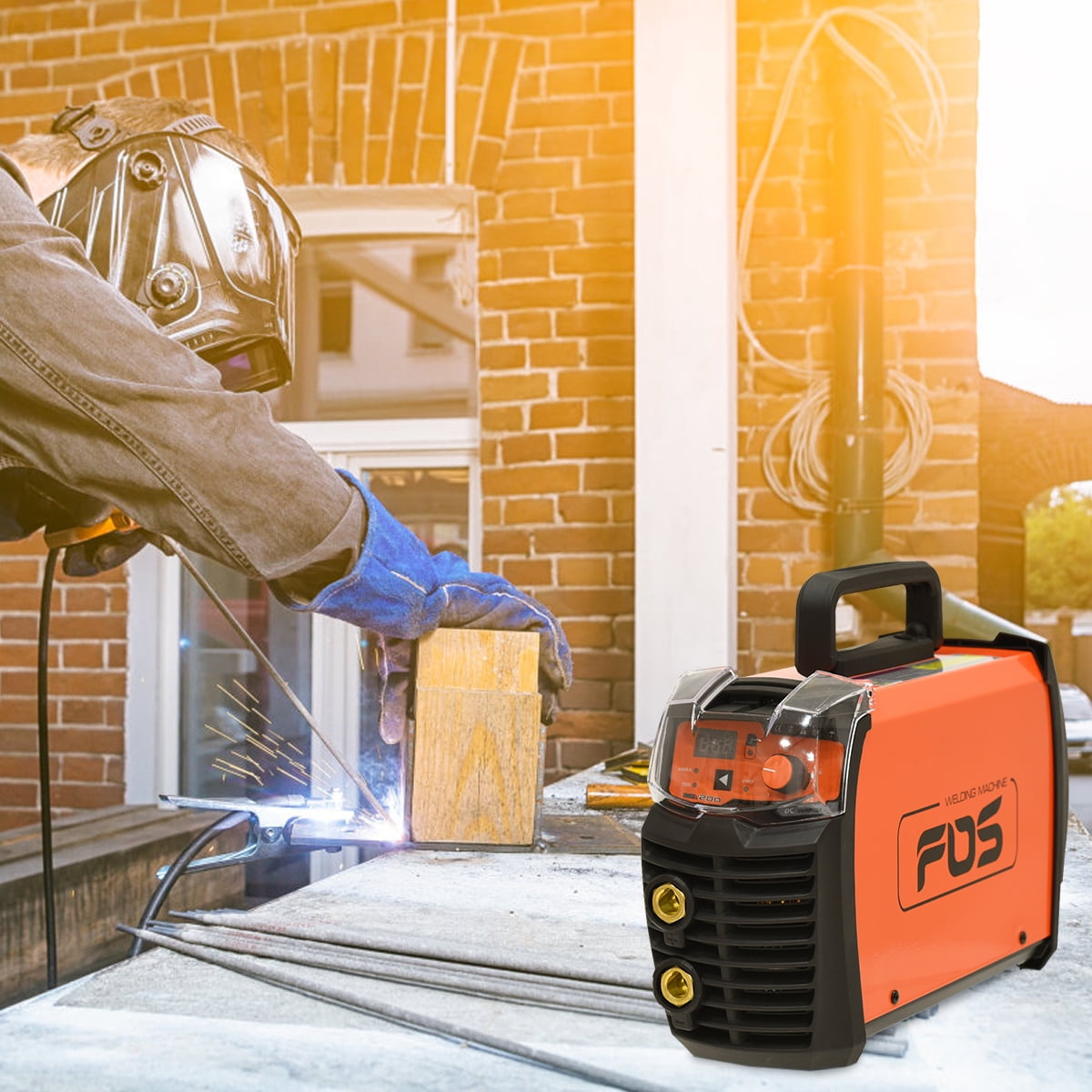Goplus MMA TIG ARC IGBT Welding Machine 200 AMP 110/220V Welder DC Inverter LED Display