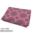 thumbnail image 5 of Purple Mandala Floor Pillow Lounger Cover, Filigree Art Inspired Bohemian and Oriental Display, Nap Mat Printed Fabric Case for 5 Pillows, 88" x 36", Coral Fuchsia, by Ambesonne, 5 of 5