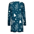 thumbnail image 6 of PuLe Merry Christmas Cardigan Sweater for Women Holiday Graphic Lightweight Open Front Long Sleeve Cover Up with Pockets, 6 of 6