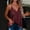 Red, variant on Mefallenssiah Tank tops Fashion Casual Womens Solid Patchword Sequins V-Neck Crop Tanks top Ladies Camis Vest (Pink,S)