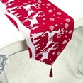 thumbnail image 3 of kurtrusly Christmas Theme Table Runner Home Restaurant Festival Tablecloth Holiday Dining Table Ornament, 3 of 8