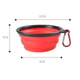 thumbnail image 2 of Cuencos plegables para perros, paquete de 2 cuencos para perros de viaje para gatos y perros, cuenco plegable para perros con clip de mosquetón MFZFUKR CPB-US-ZMR36-2, 2 of 5