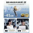 thumbnail image 3 of Auriculares inalámbricos 【con Pantalla táctil Inteligente】 Auriculares Bluetooth 5.4, Resistencia al Agua IPX5, Type-C (Blanco),Blanco, 3 of 11