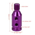 thumbnail image 2 of REGALWOVEN M12 x 1.25 Car Vehicle Universal Purple Gear Shift Knob Adapter for Non Threaded Shifter, 2 of 6