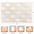 thumbnail image 6 of Nefoso Shag Area Rug, 8ft x 10ft Area Rugs for Living Room Bedroom Decor, Non-Slip Carpet, Modern Geometric, Beige & Apricot, 6 of 6