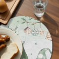 thumbnail image 4 of Round Placemats Green Ocean Gnome 15 inch Set of 6 Table Mats for Dining Table Marine Life Branch Heat Resistant Non-Slip Kitchen & Home Decorative Place Mat Set, 4 of 8