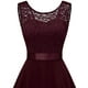 thumbnail image 4 of VISgogo Mujer Verano A-line Vestidos Color Sólido Recorte Cuello Redondo Túnica Cintura Sin Mangas Vestido VISgogo moda, 4 of 9