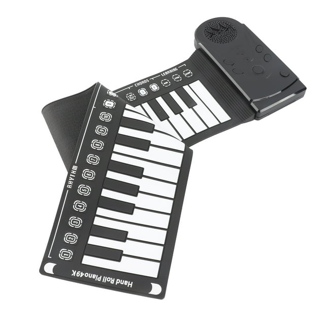 Piano Portátil, 32 Niveles de Ritmo de Ritmo Roll up Piano Altavoz 49 Llaves para Al Aire Libre