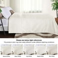 thumbnail image 6 of Superior Alaska Diamond Fleece Blanket 66" x 90", Lightweight Soft Bed Blankets, Twin Size, Ivory, 6 of 8
