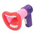 thumbnail image 3 of Cambiador de voz para niños, forma de boca grande, efecto de sonido múltiple, grabación educativa, altavoz de juguete con cordón rosa, 3 of 9