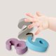 thumbnail image 5 of Tablero de anillos de arcoíris Montessori para niños, juguetes de madera para apilar y combinar, de 1 a 6 años 3 en 1, 5 of 9