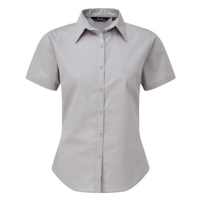 Premier Short Sleeve Poplin Blouse / Plain Work Shirt
