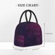 thumbnail image 2 of Balery Black Dark Blue Purple Bolsa de Almuerzo para Mujeres, Caja de Almuerzo, Bolsa de Almuerzo Pequeña Impermeable, Tote de Almuerzo Reutilizable con Gran Capacidad, 2 of 6