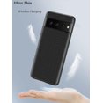 thumbnail image 4 of Carbon Fiber Case Compatible With Google Pixel 7 Pro/7, Slim Hard Pc + Soft Tpu Bumper Shockproof Cover, 4 of 5