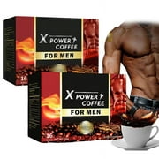 X Power Coffee for Men, X Power Coffee for Men Ginseng Maca, Boost Energy, Improve Digestion, Enhance Immunity Coffee (2 PCS)
