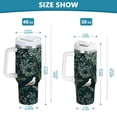 thumbnail image 6 of Yayeee 30oz Stainless Steel Tumbler with Straw and Handle Double-Wall Insulated Travel Water Bottle, Floral Forest Scene, 6 of 8