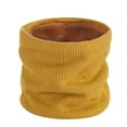 thumbnail image 1 of Granjero Gordo Polainas para calentar el cuello para hombres y mujeres, bufandas de invierno, equipo para clima frío, accesorios de esquí, color amarillo, 1 of 4