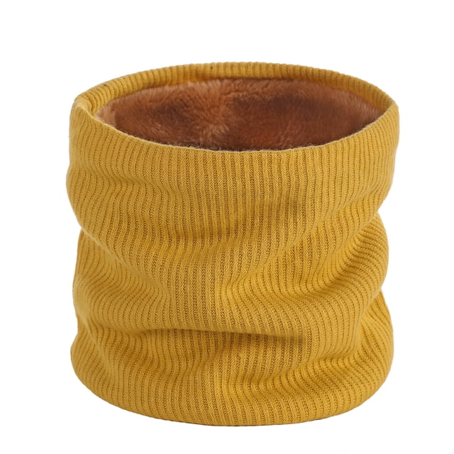 Granjero Gordo Polainas para calentar el cuello para hombres y mujeres, bufandas de invierno, equipo para clima frío, accesorios de esquí, color amarillo