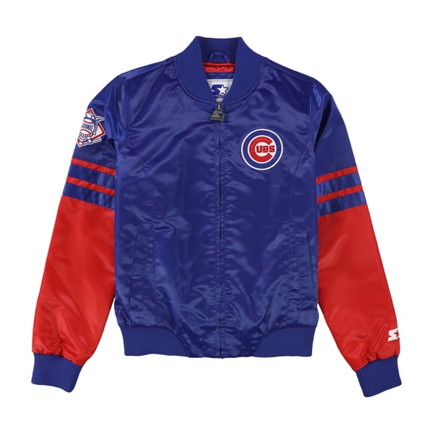 STARTER - Chaqueta para hombre de los Chicago Cubs, azul, pequeña