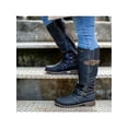 thumbnail image 3 of SIMANLAN Womens Knee High Boots Chunky Low Flat Heel Side-Zip Leather Riding Footwear, 3 of 3