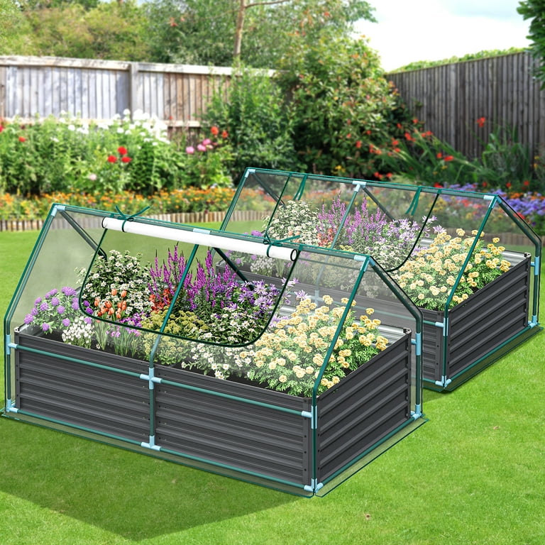 Outsunny 34.6in. L x 18.9in. W x 41.7in. H Raised Garden Bed