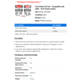 thumbnail image 2 of Front Brake Pad Set - Compatible with 2008 - 2018 Toyota Avalon 2009 2010 2011 2012 2013 2014 2015 2016 2017, 2 of 2