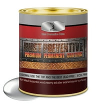Water-Based Metal Anti-Rust Paint, High Gloss Silvery 16 fl oz - Primer & Protective Coating, Rust & Corrosion Resistant