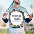 thumbnail image 6 of Balery World Travel Baseball Jersey for Men Casual Button Down Shirts Short Sleeve Active Team Sports Uniform-Medium, 6 of 9