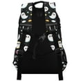 thumbnail image 3 of FORMRS Unisex Backpack Elementary School Travel Bookbag with Reflective Stripes, White Halloween Ghost, 3 of 7