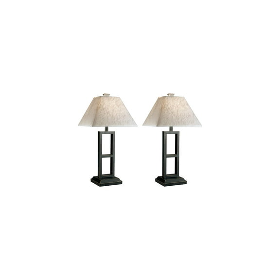 Signature Design by Ashley Contemporary Deidra Table Lamp (Set of 2) Black