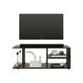 thumbnail image 2 of 17.8" H Entertainment Center with 4 Shelves and 4 Legs / Ample Storage for Media in Living Room, 2 of 4