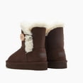 thumbnail image 5 of Weestep Wood Button Warm Shearling Winter Lightweight Snow Boots(10 Toddler, Coffee), 5 of 7