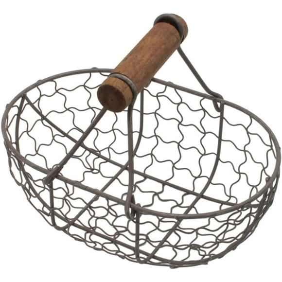 Wire Mesh Basket Wire Egg Basket Egg Storage Egg Basket Fruit Basket Fruit Storage Basket Handle Handle Egg Basket Chicken Wire Basket