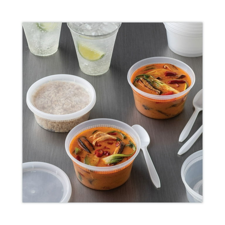 Newspring DELItainer Microwavable Container, 8 oz, 1.13 x 2.8 x 1.33, Clear, Plastic, 240/Carton Newspring DELItainer Microwavable Container, 8 oz, 1.13 x 2.8 x 1.33, Clear, Plastic, 240/Carton