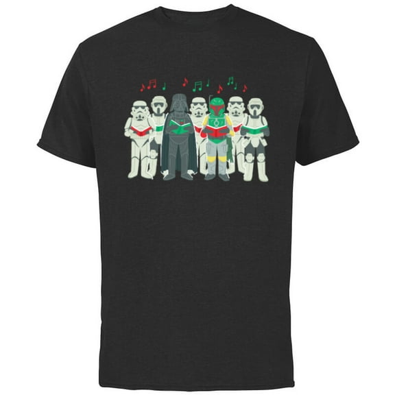 Star Wars Darth Vader Sithmas Choir Holiday - Short Sleeve Cotton T-Shirt for Adults -Customized-Black