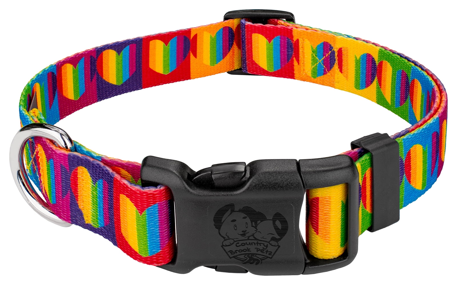 rainbow dog collar