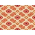 thumbnail image 1 of Ahgly Company Tapis d'Intérieur Rectangulaire Transitionnel Orange Rouge Orange Lavable à la Machine, 8 Pieds x 10 Pieds, 1 of 7