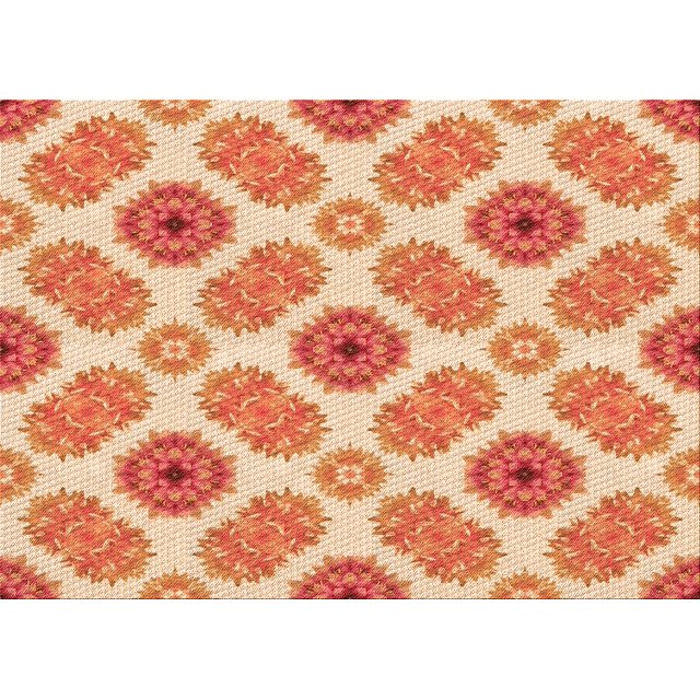 Ahgly Company Tapis Rectangulaire Lavable en Machine Intérieur Transitionnel Orange Rouge Orange, 2 Pieds x 3 Pieds