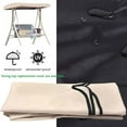 thumbnail image 5 of Porch Swing Canopy,Replacement Waterproof Swing Top Cover,Garden Swing Seat Replacement Canopy Sun Shade Awning Cover Outdoor Patio Ham-Mock Swing Canopy, 84x48 in Clearance, 5 of 9