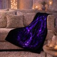 thumbnail image 6 of Purple Panther Portal with Mystic Lines, Magical Fantasy Style for Wildlife Lovers, Neon Sacred Cat Motif and Birthday Gift, Soft Flannel Blanket for Bedroom and Game Room, Home Decor, 6 of 9